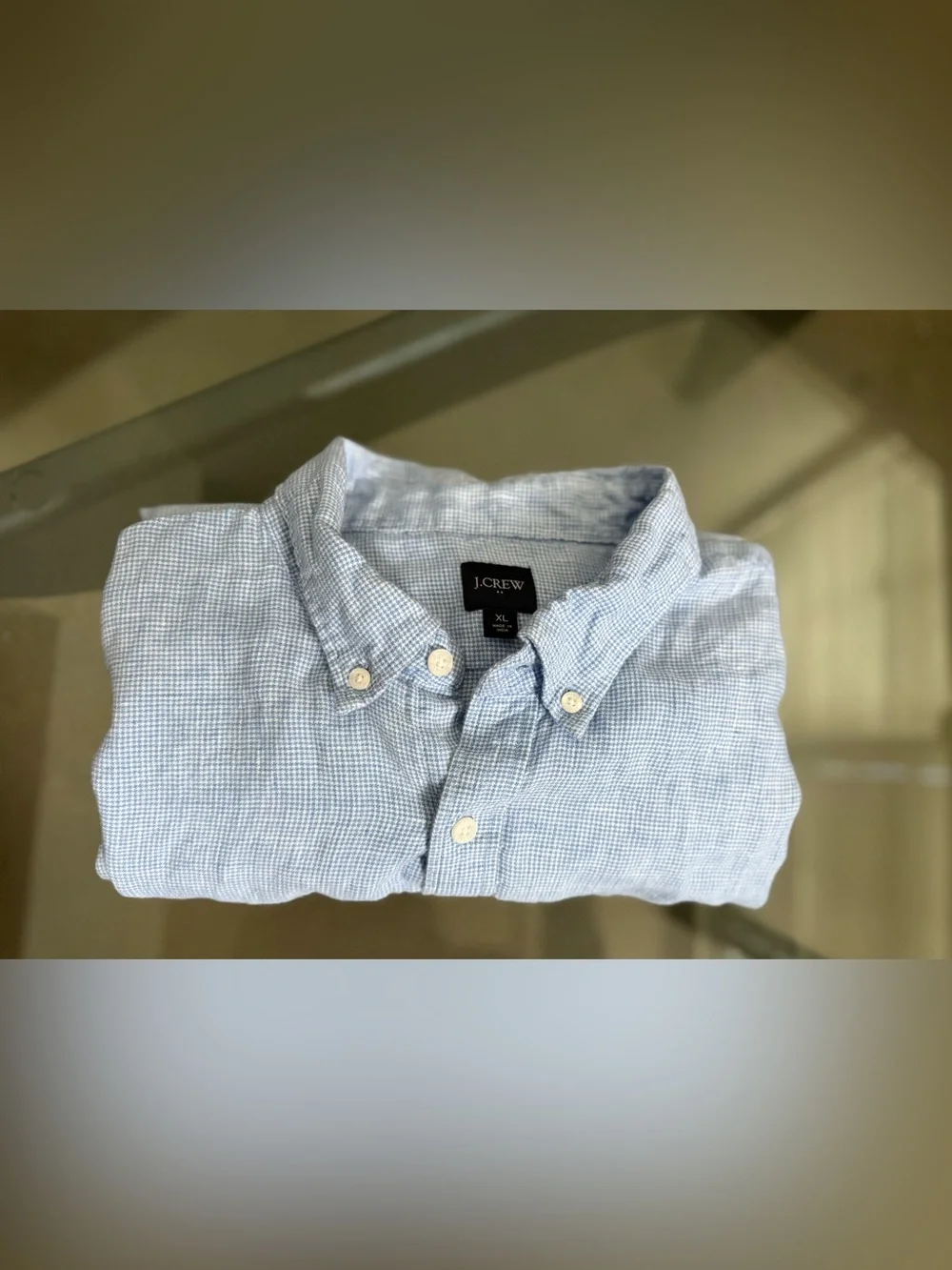 J. Crew Men's Classic Linen-blend Button-Down Shirt